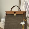 Brown canvas (camel brown leather)