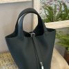 Dark green (silver hardware)