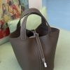 Khaki (silver hardware)