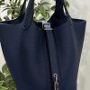 Petroleum blue (silver hardware)