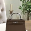 Khaki (silver hardware)