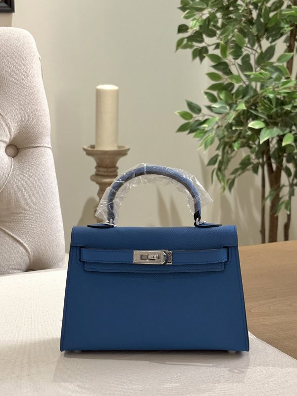 ‏M1 bag (size 19) - Blue (silver hardware)