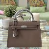 Khaki (silver hardware)