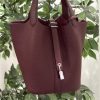 Maroon (silver hardware)