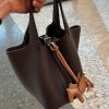 Dark brown (silver hardware)