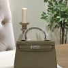 Olive green (silver hardware)